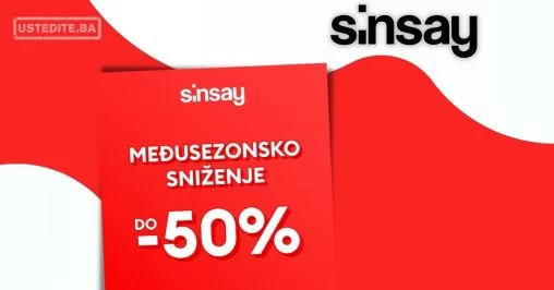 Sinsay MEĐUSEZONSKO SNIŽENJE do 50%