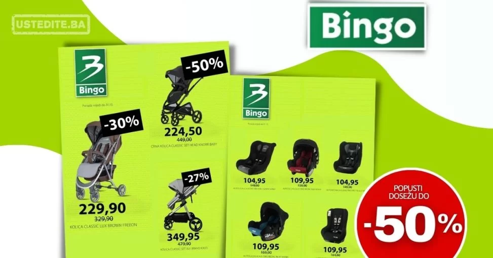Bingo online shop - OPREMA ZA DJECU - sniženje do 31.10.2023.