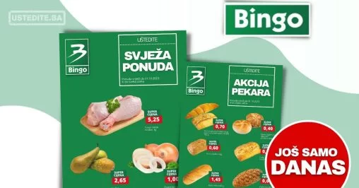 Bingo SVJEŽA PONUDA - sniženje do 1.10.2023.