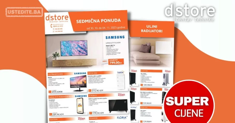 Dstore SEDMIČNA PONUDA 30.1-4.11.2023.