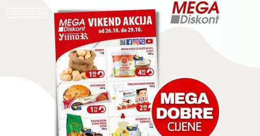 Mega Diskont vikend akcija 26-29.10.2023.
