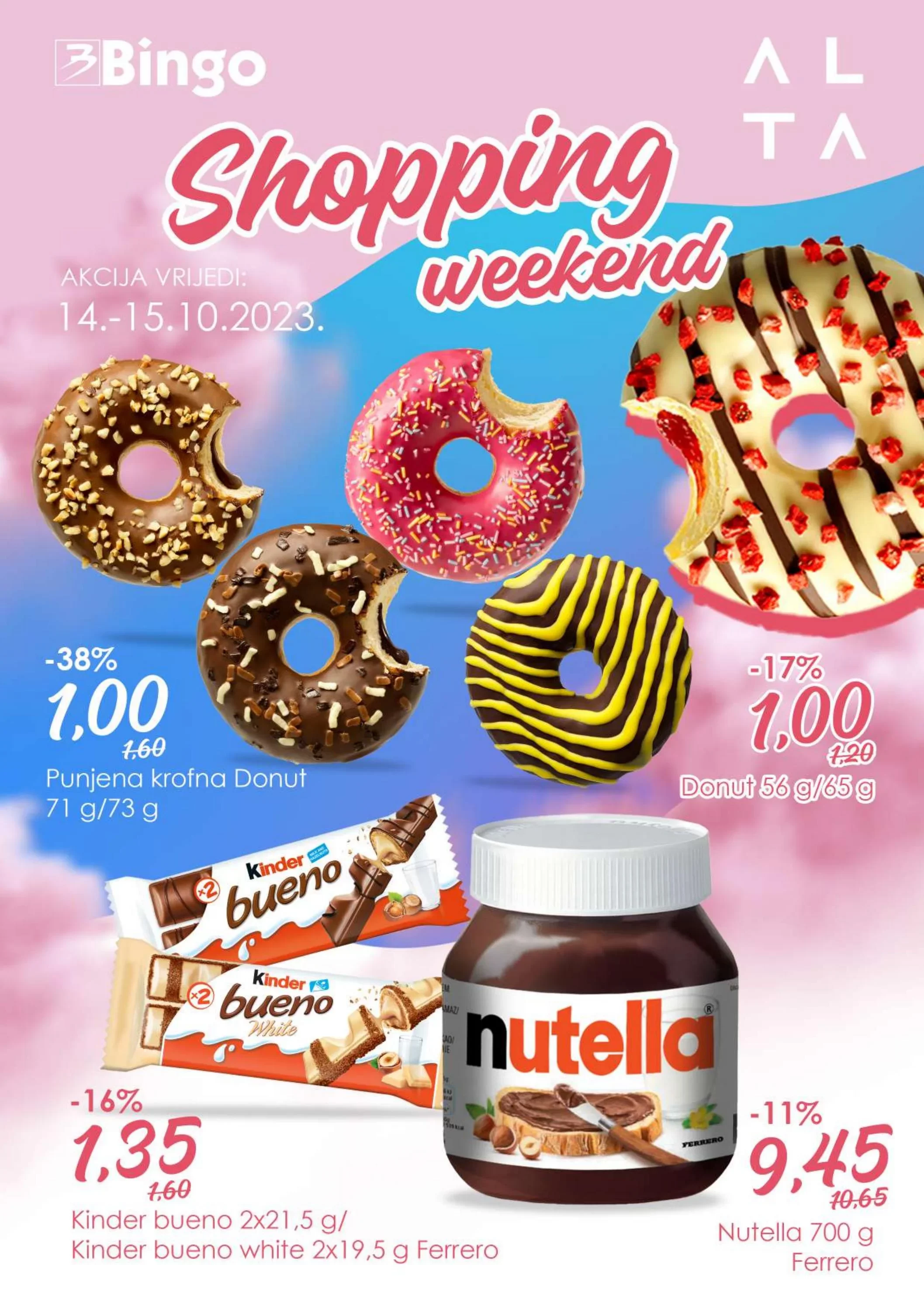Bingo Shopping Weekend Alta | 14 - 15.10.2023.