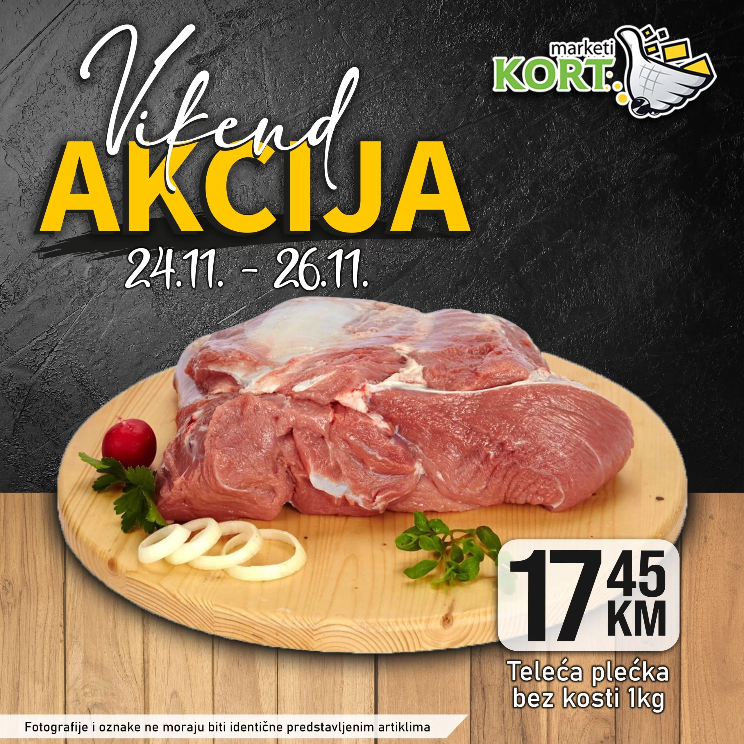 Kort vikend akcija 24-26.11.2023.  