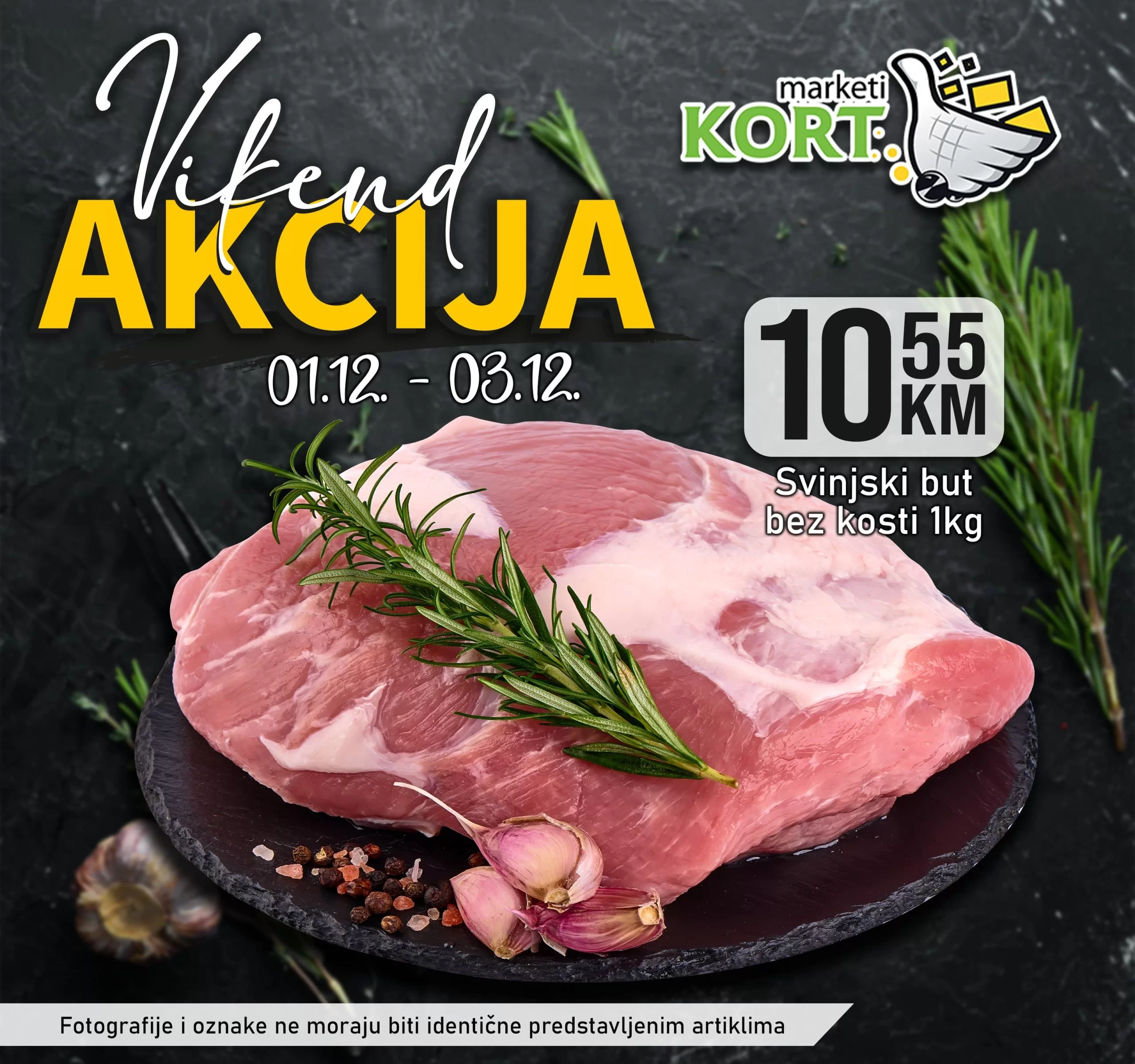 Kort vikend akcija 1-3.12.2023.