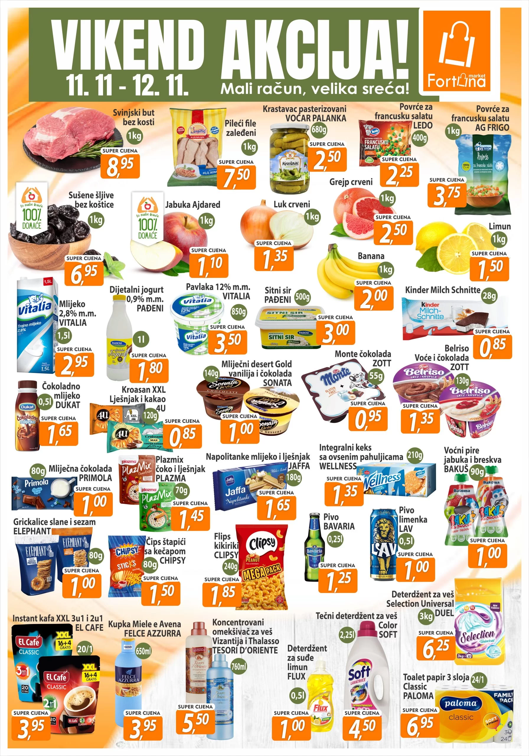 Fortuna vikend akcija 11-12.11.2023.