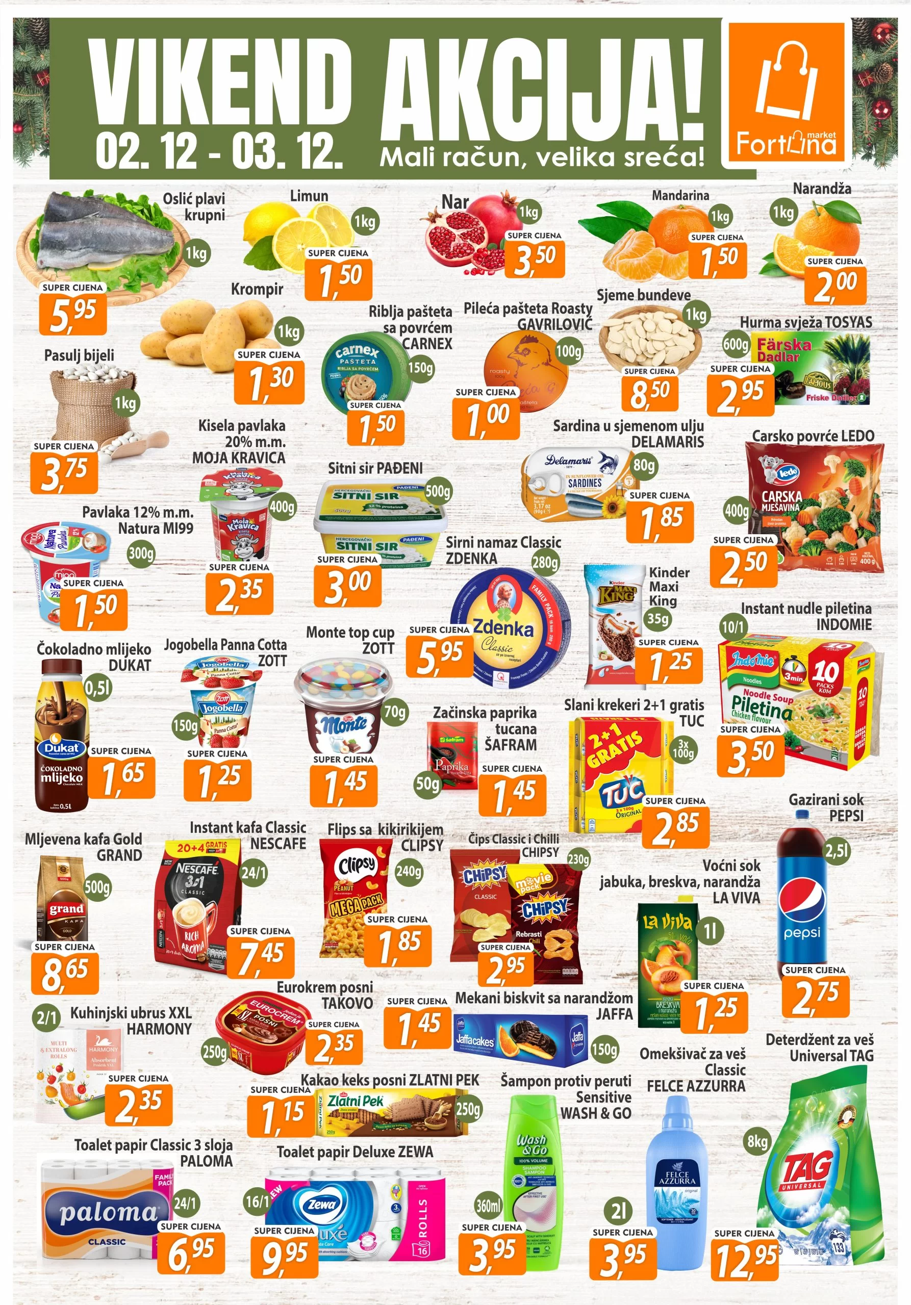 Fortuna vikend akcijaa 2-3.12.2023. 