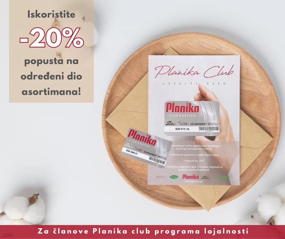 Planika SNIŽENJE 20% - akcija 1-19.11.2023.
