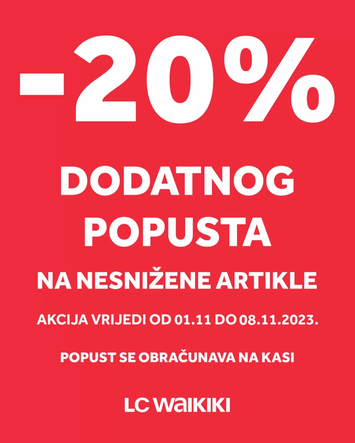 LC Waikiki SNIŽENJE je PRODUŽENO