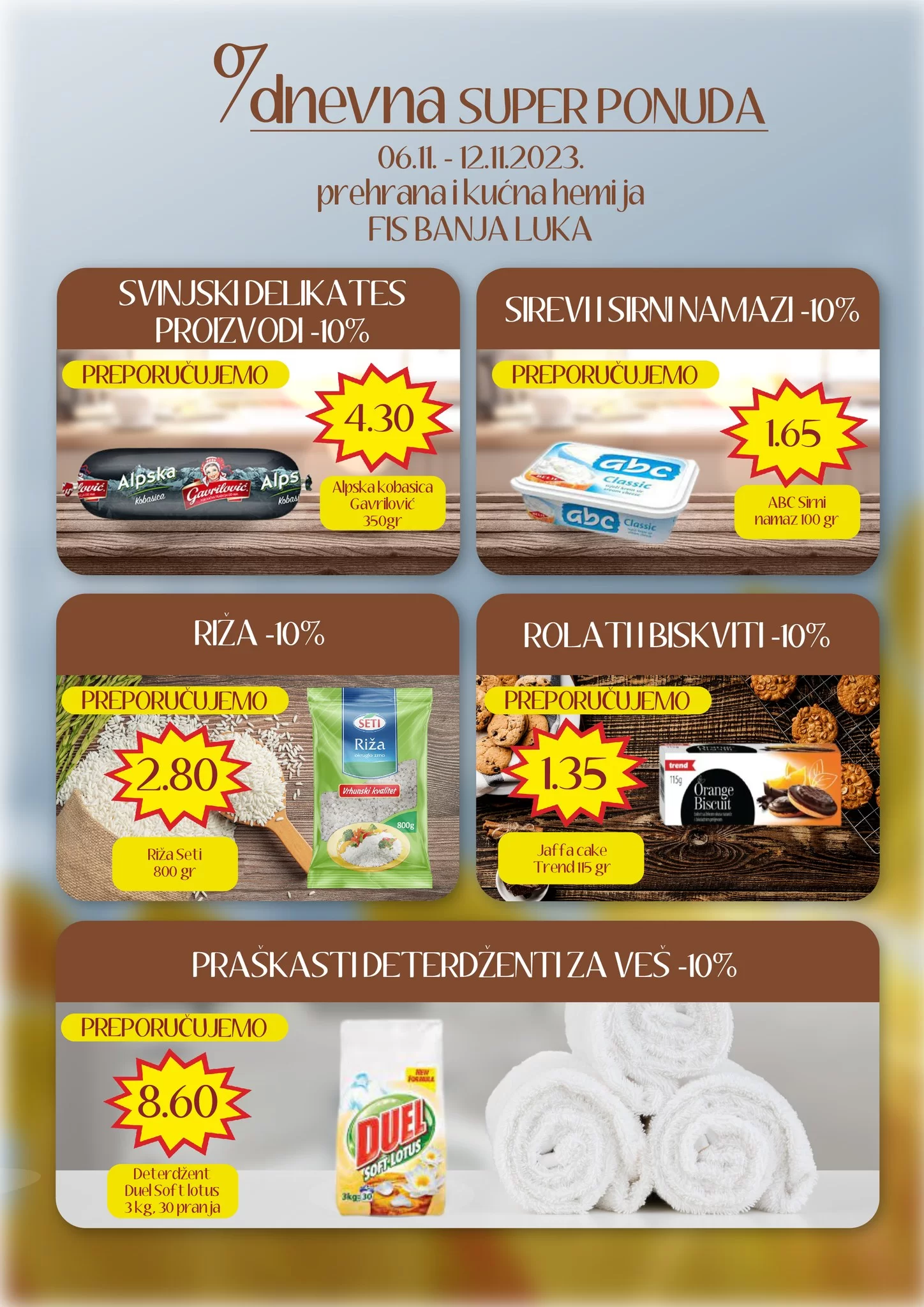 Fis SEDMODNEVNA PONUDA