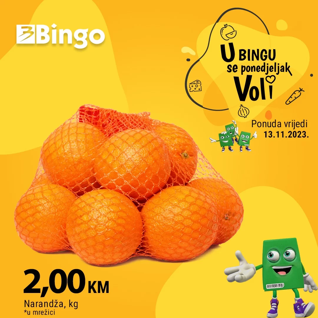 Bingo AKCIJA - CIJENA DANA 13.11.2023.