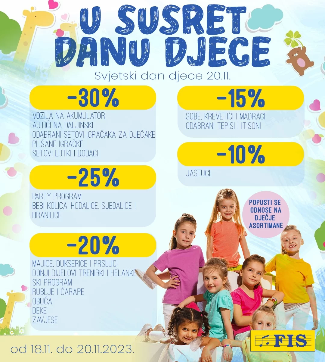 Fis akcija SVJETSKI DAN DJECE 18-21.11.2023.