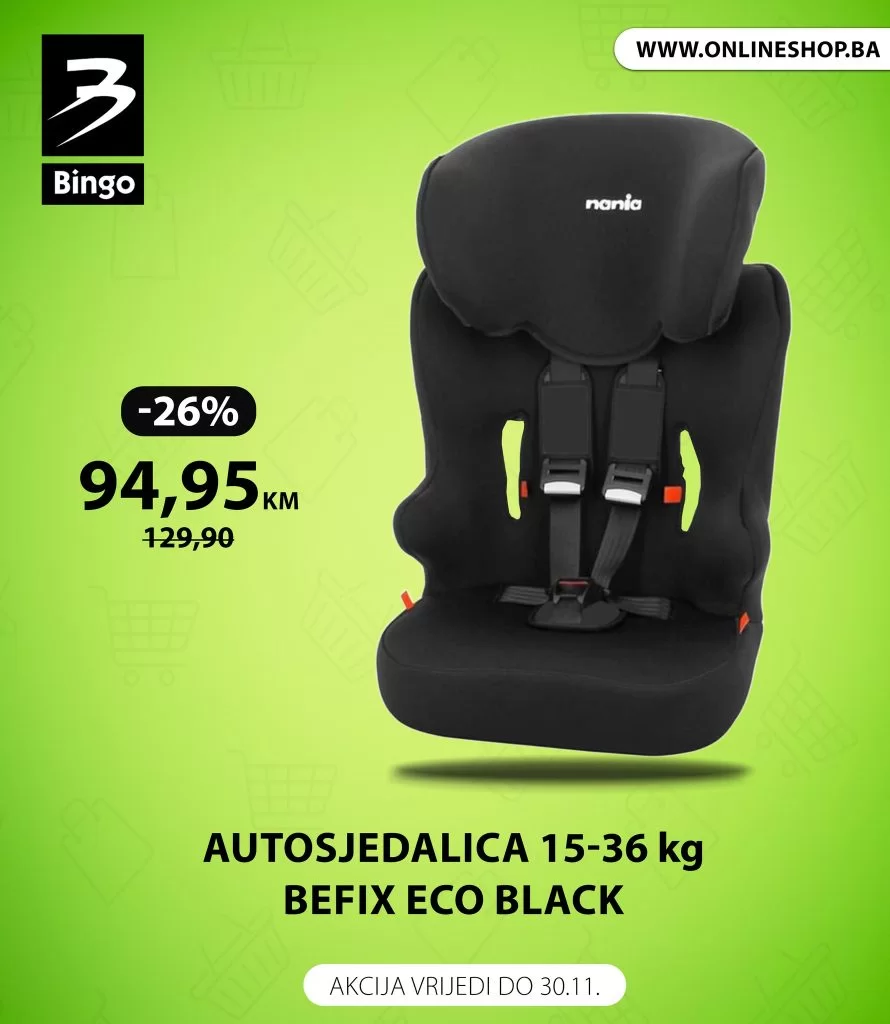 Bingo online shop - AUTOSJEDALICE - akcija do 30.11.2023.