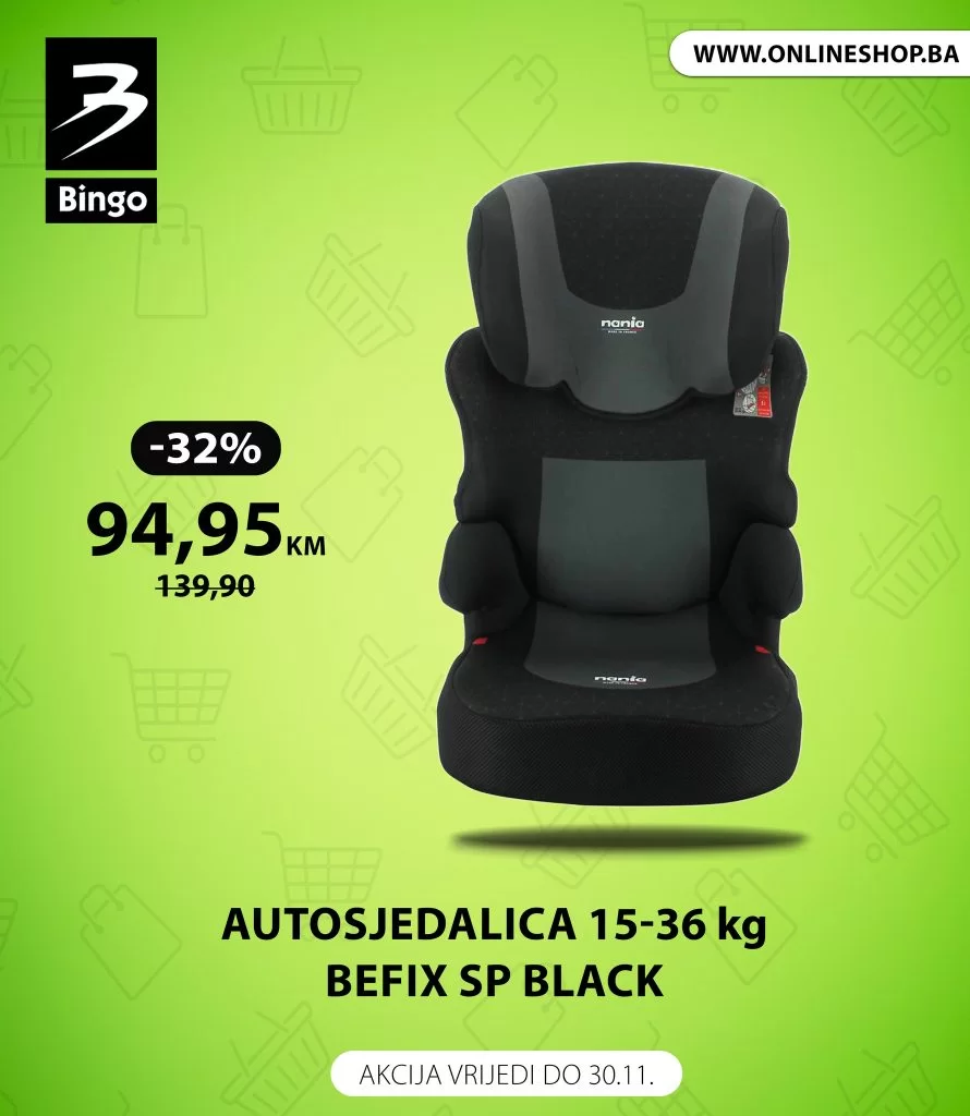 Bingo online shop - AUTOSJEDALICE - akcija do 30.11.2023.