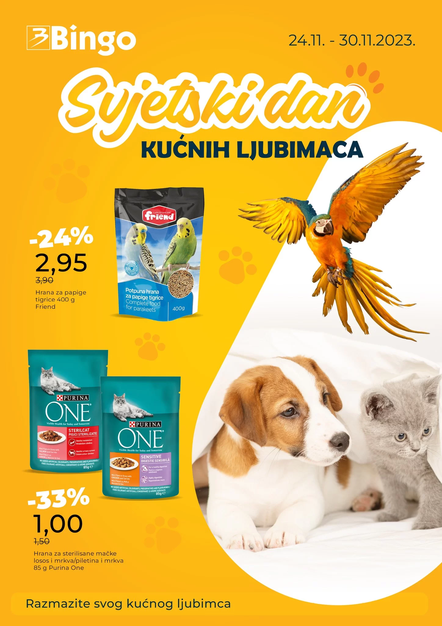 Bingo katalog KUĆNI LJUBIMCI 24-30.11.2023.