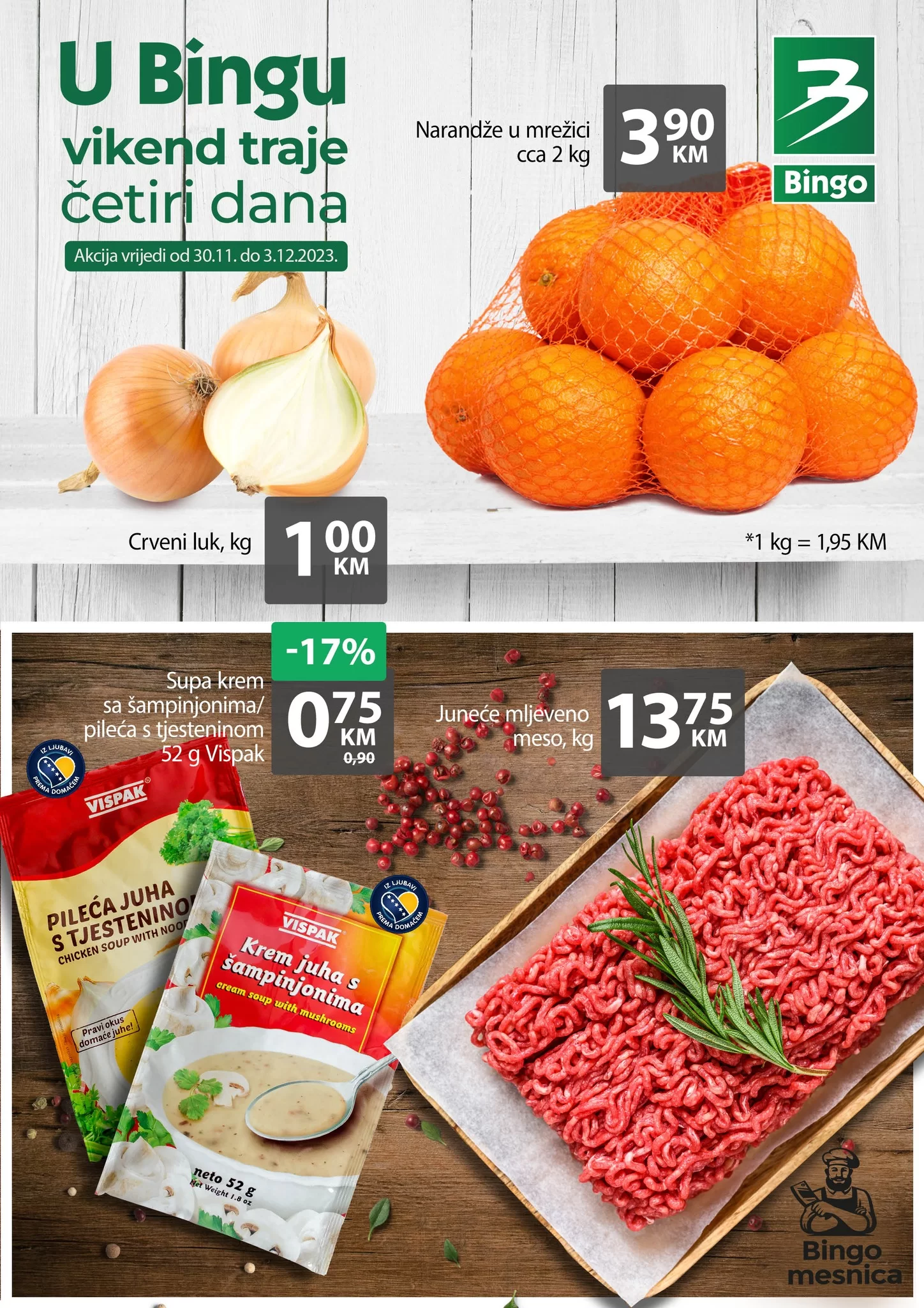 Bingo vikend akcija 30.11-3.12.2023.