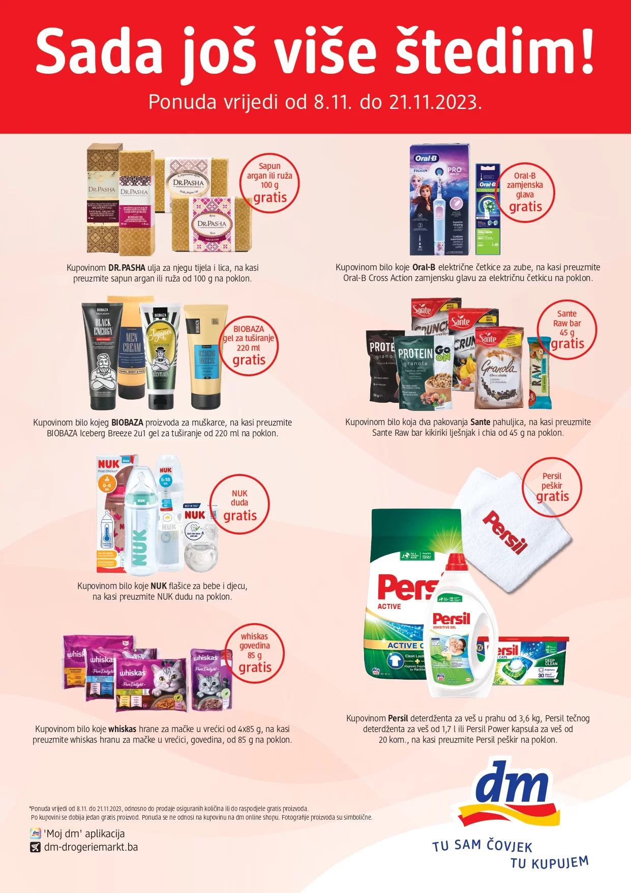 dm GRATIS - Sada još više štedim - akcija do 21.11.2023.