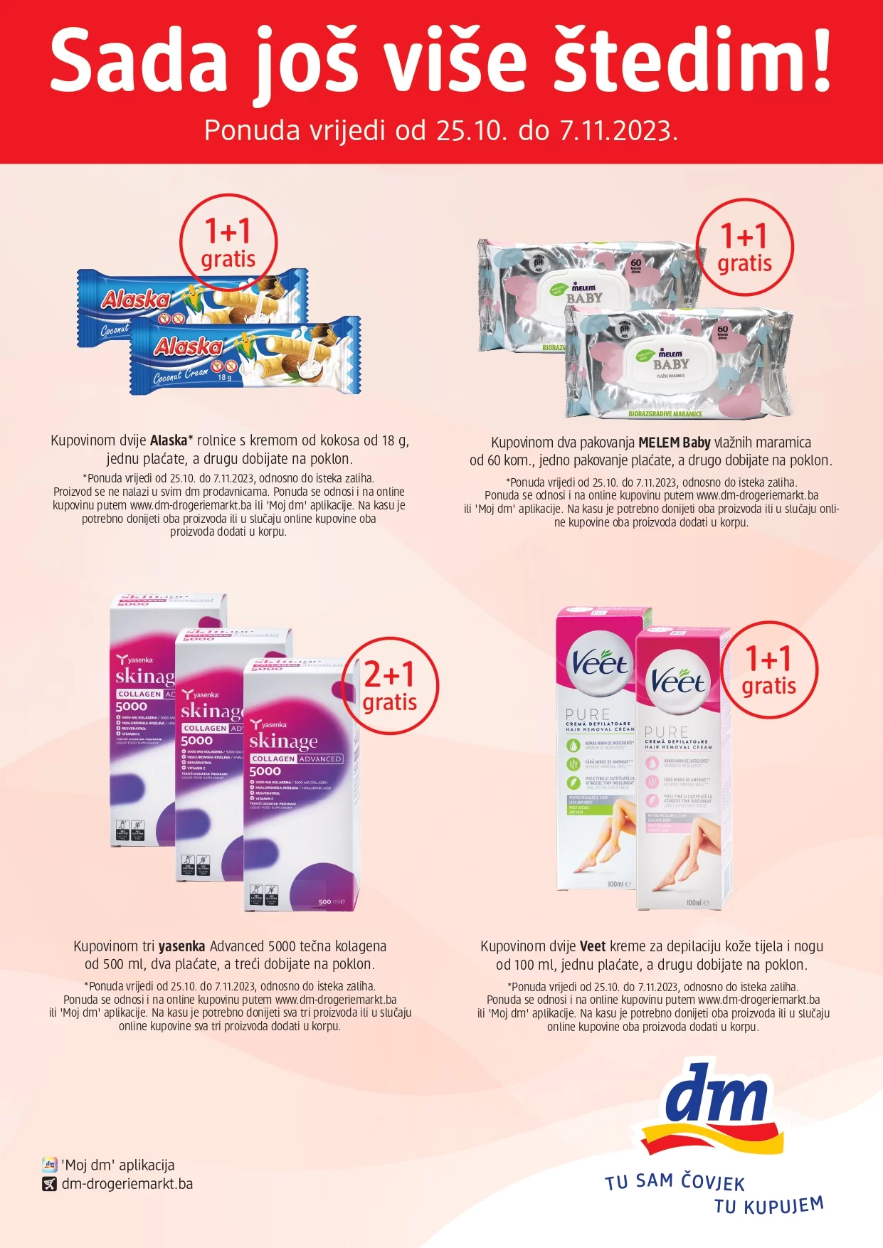 dm GRATIS - Idealna ponuda za Tebe - akcija do 7.11.2023. 