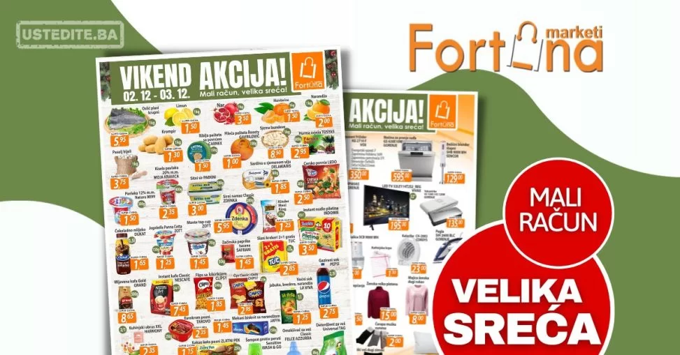 Fortuna vikend akcijaa 2-3.12.2023.