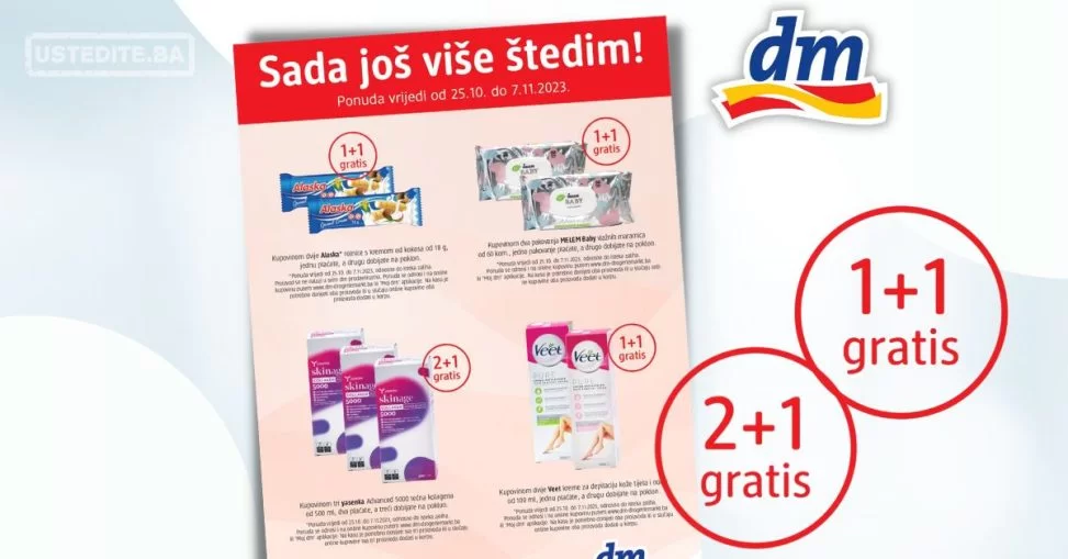 dm GRATIS - Idealna ponuda za Tebe - akcija do 7.11.2023.