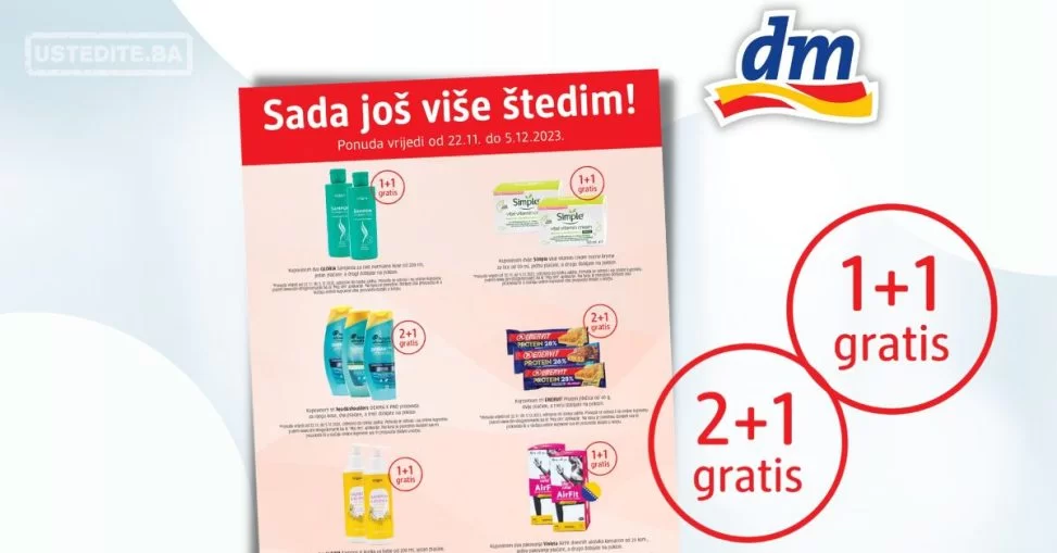 dm GRATIS – Neodoljiva ponuda – akcija do 5.12.2023.