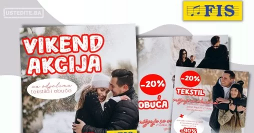 Fis vikend akcija TEKSTIL & OBUĆA 1-3.12.2023.