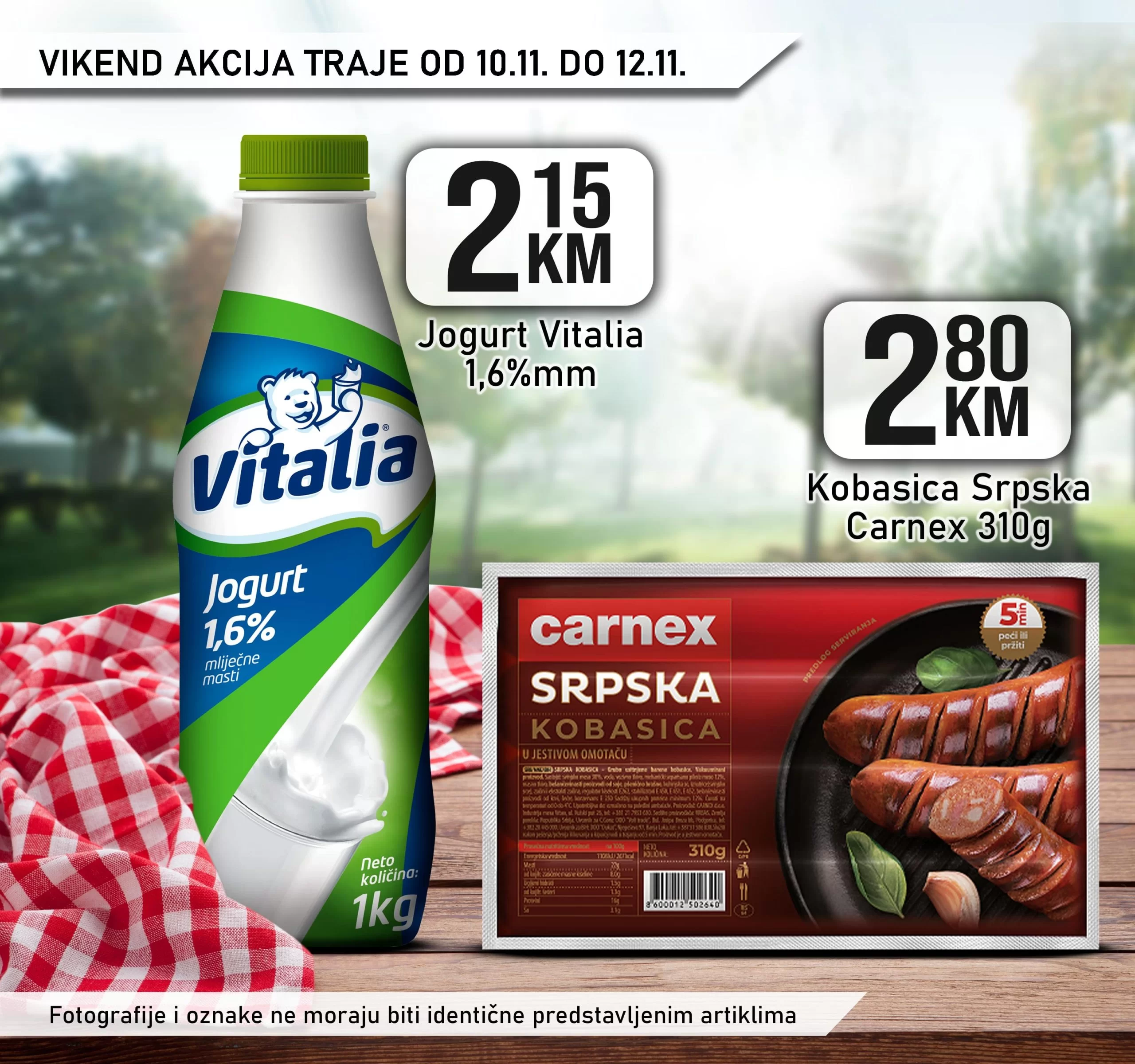 Kort vikend akcija 10-12.11.2023.