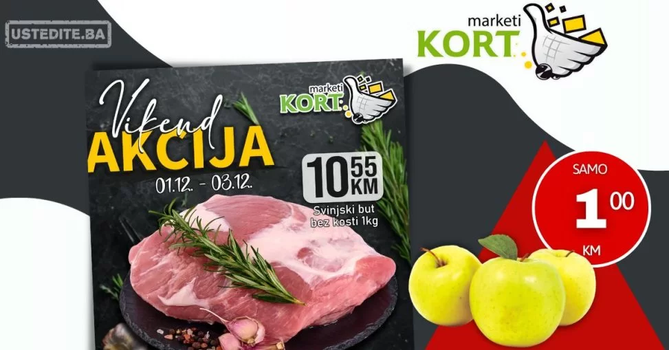 Kort vikend akcija 1-3.12.2023.