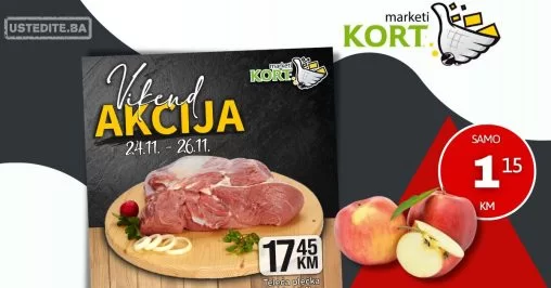 Kort vikend akcija 24-26.11.2023.