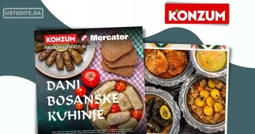 Konzum katalog "Dani bosanske kuhinje" 27.11-10.12.2023.