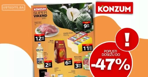 Konzum vikend akcija 9-12.11.2023.