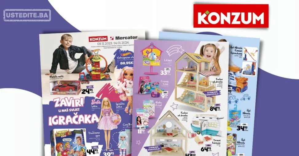 Konzum katalog IGRAČKE 9-14.1.2024.