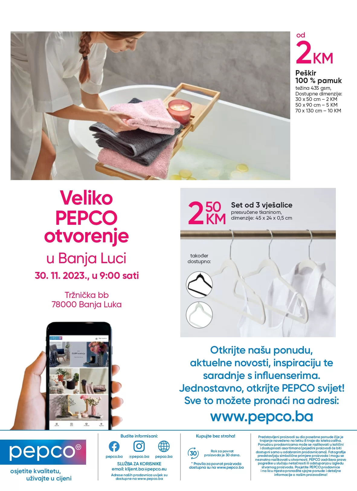 Pepco Banja Luka NOVO OTVORENJE 30.11- 06.12.2023.