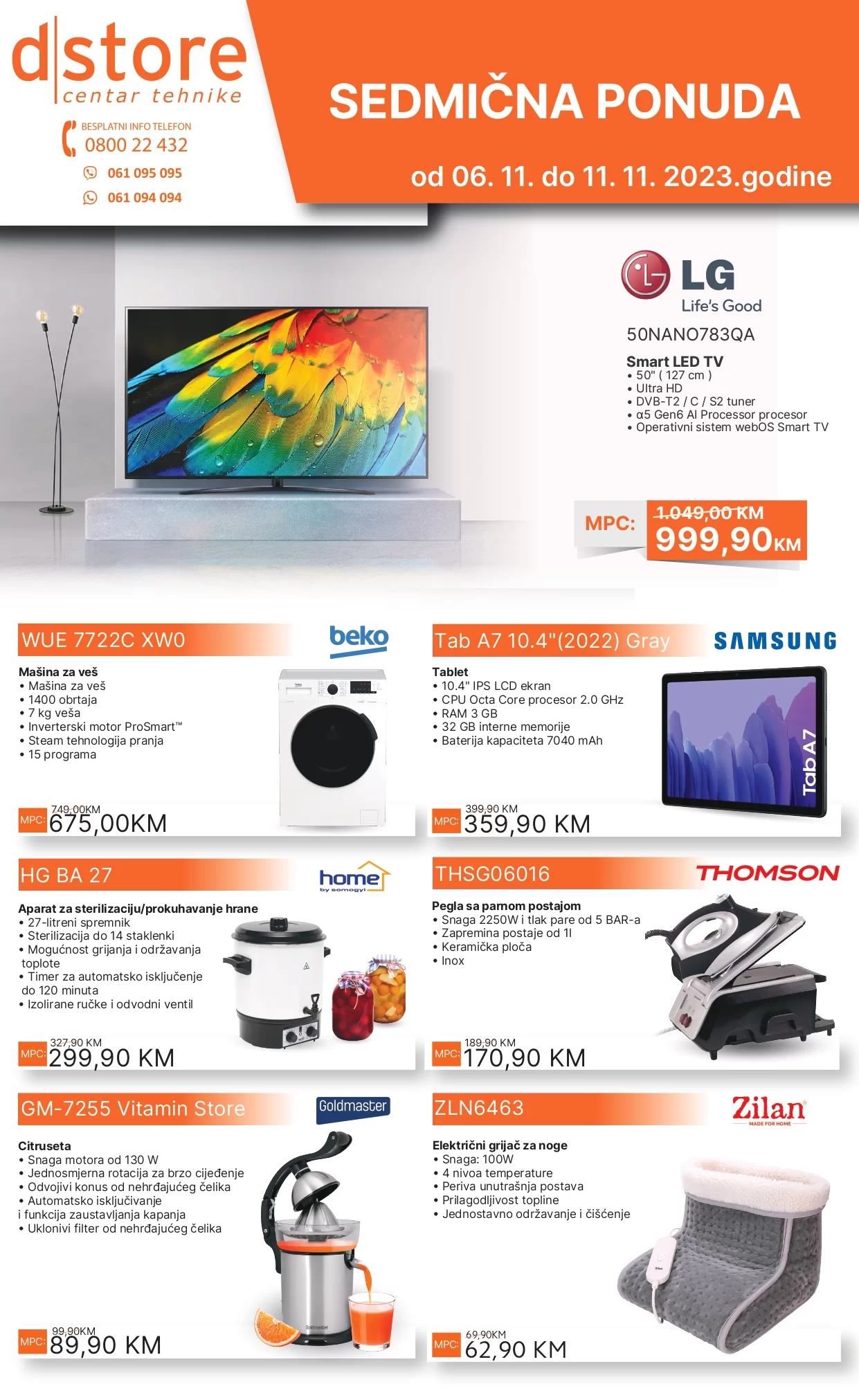 Dstore sedmična ponuda 6-11.11.2023. 