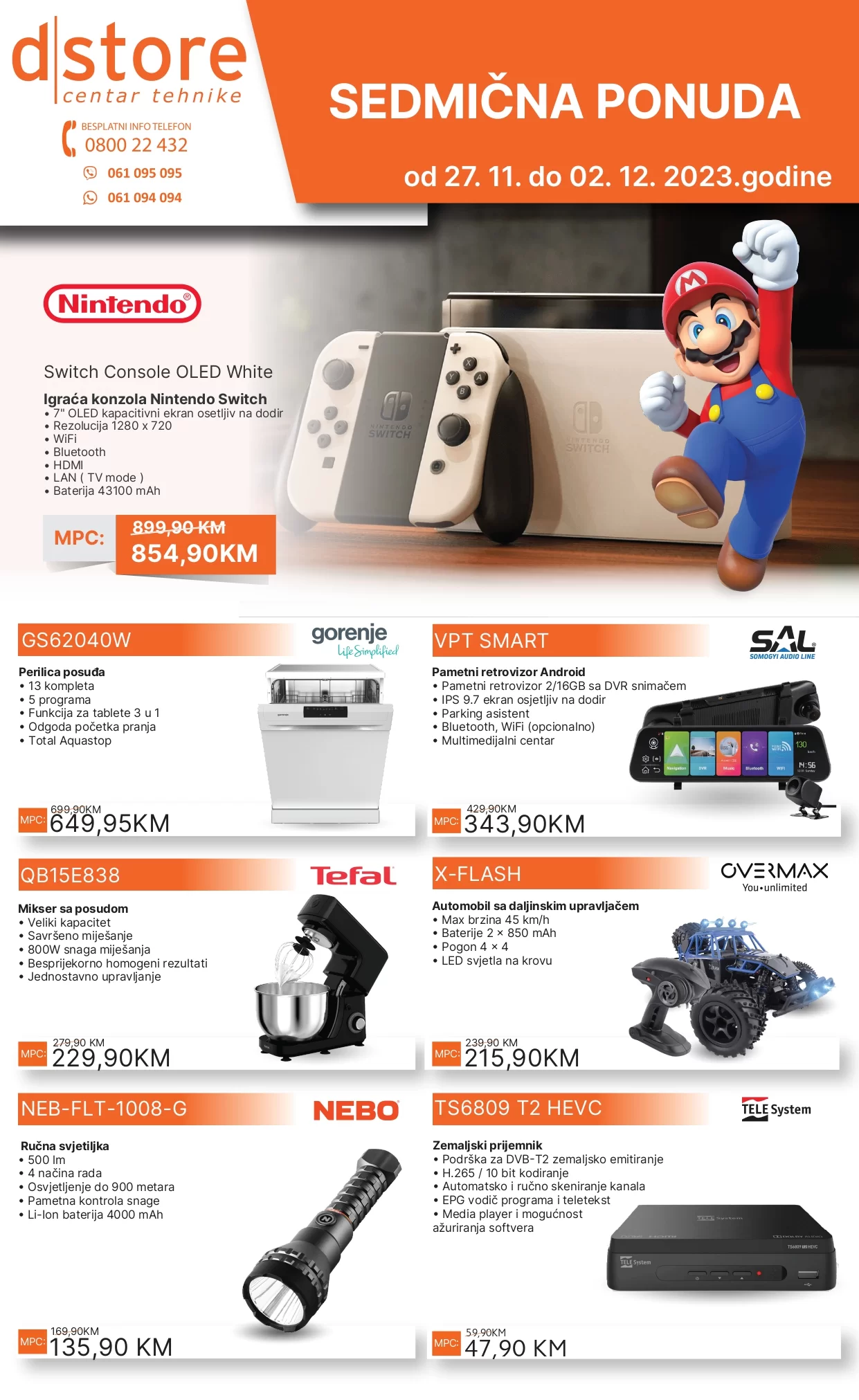 Dstore SEDMIČNA AKCIJA 27.11-2.12.2023. 