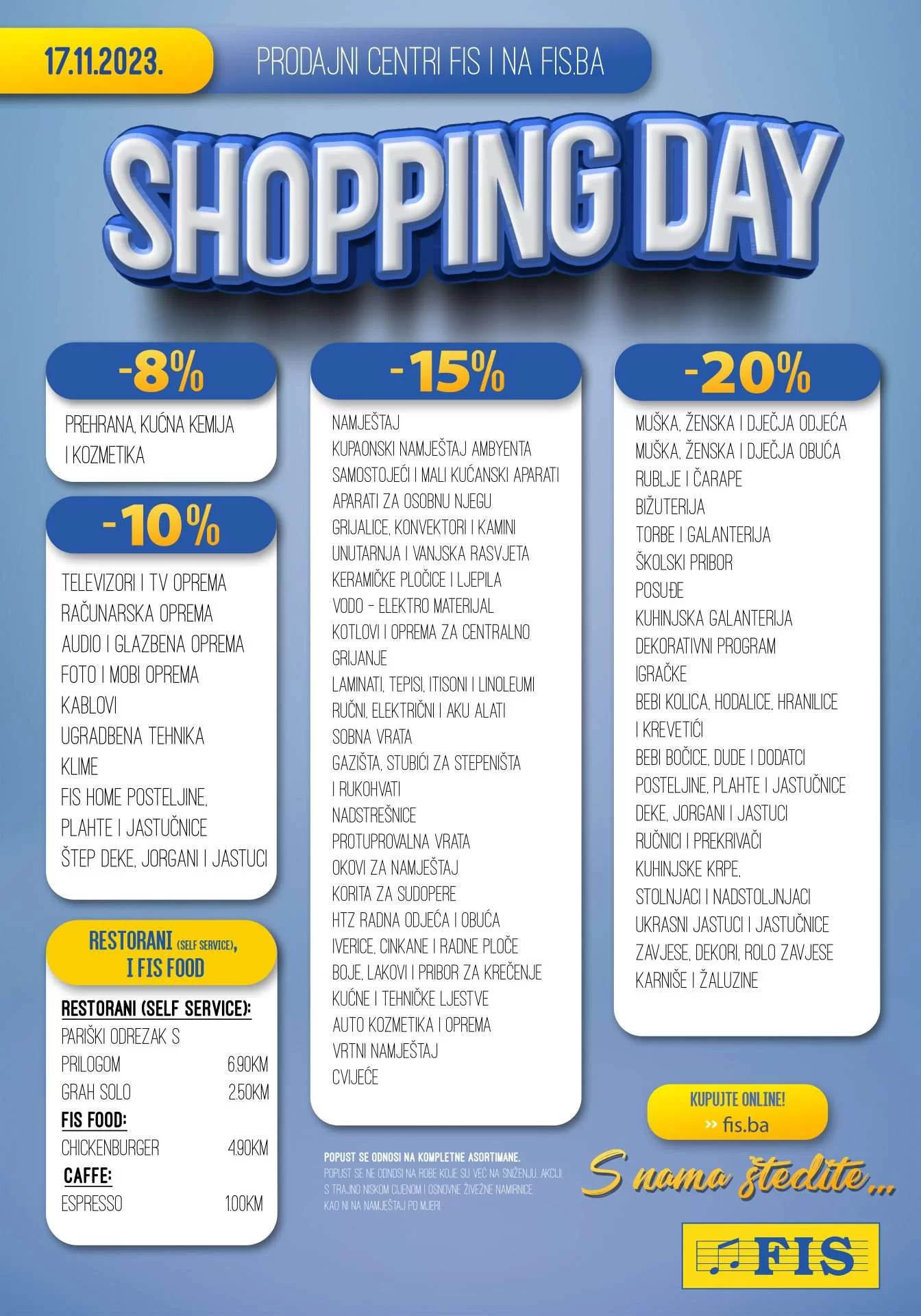 Fis SHOPPING DAY 17.11.2023.