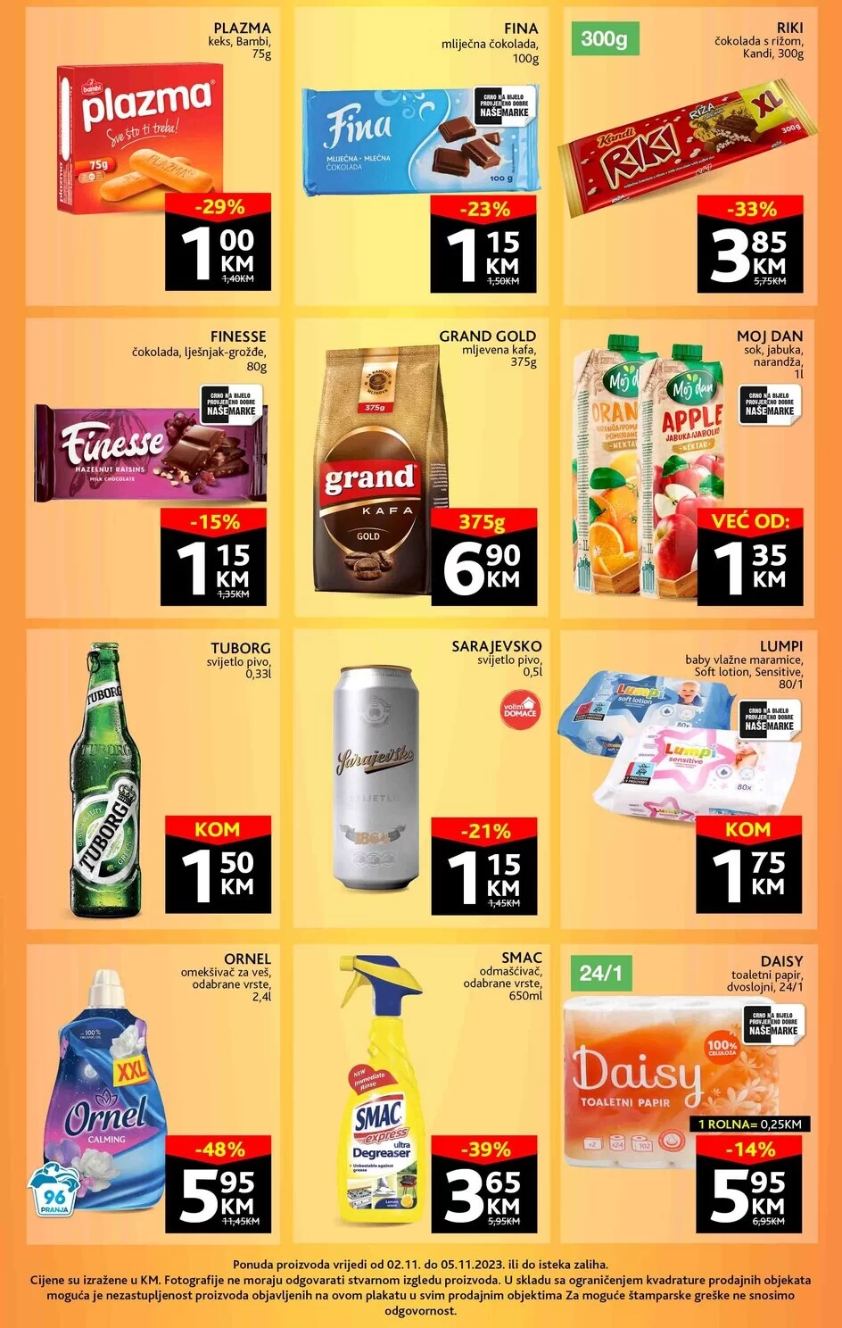Konzum vikend akcija 2-5.11.2023.