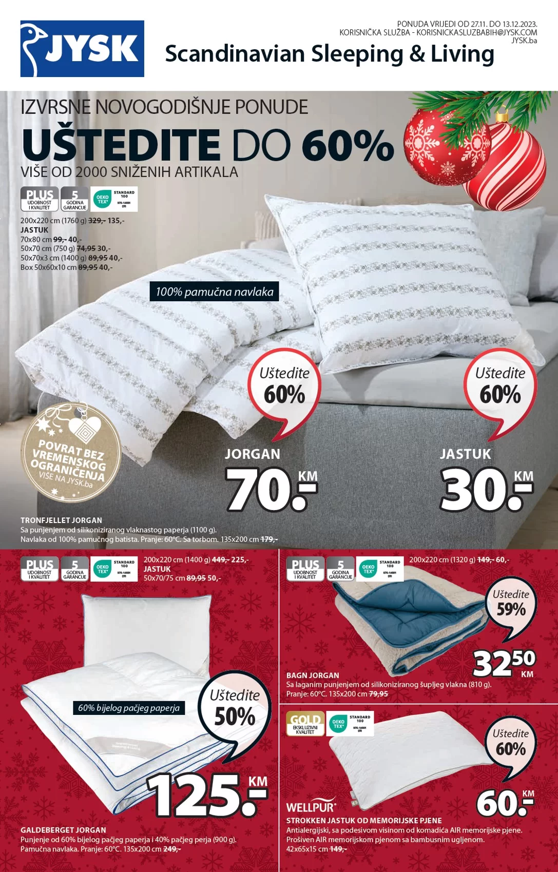 Jysk katalog 27.11-13.12.2023.