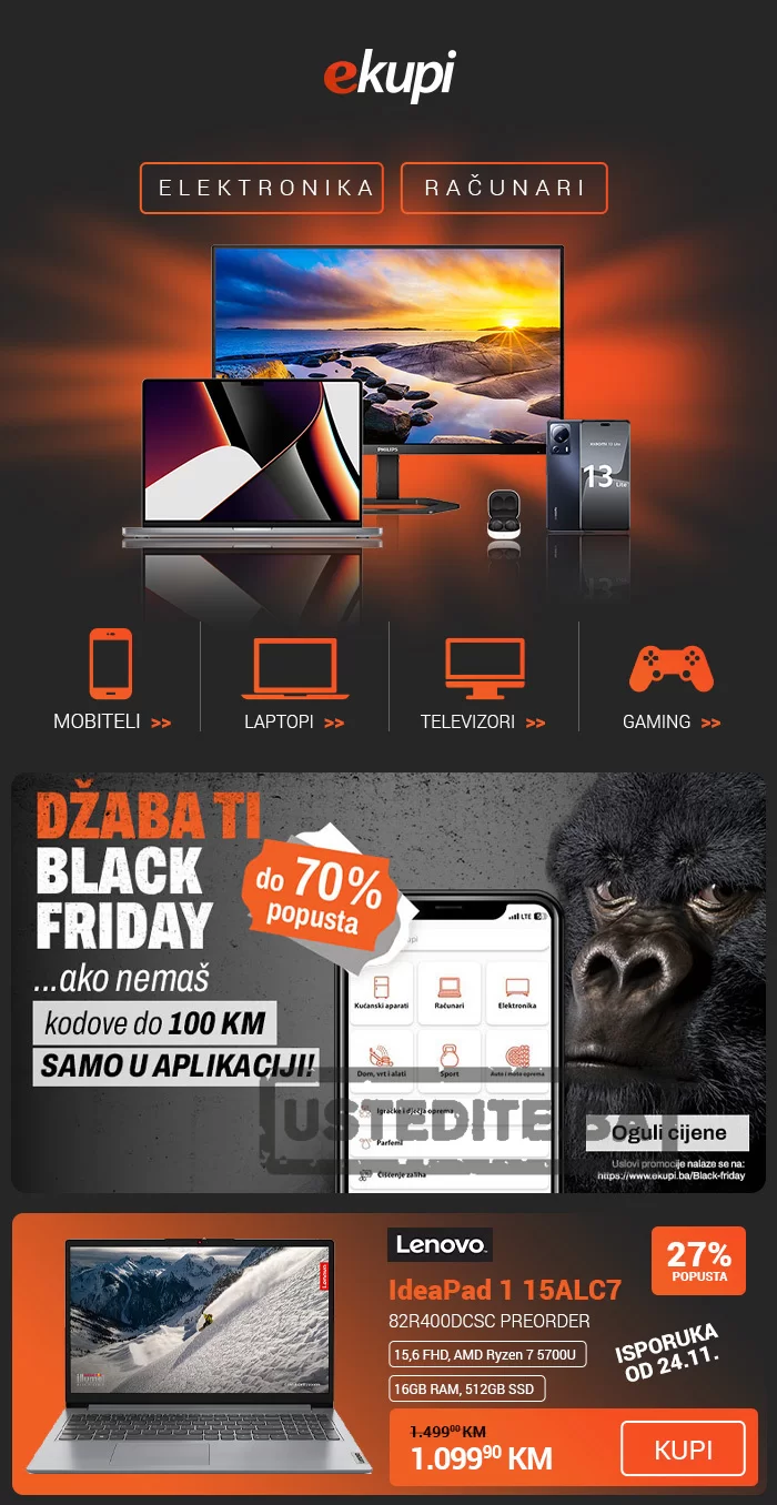 Ekupi BLACK FRIDAY / Ekupi CRNI PETAK