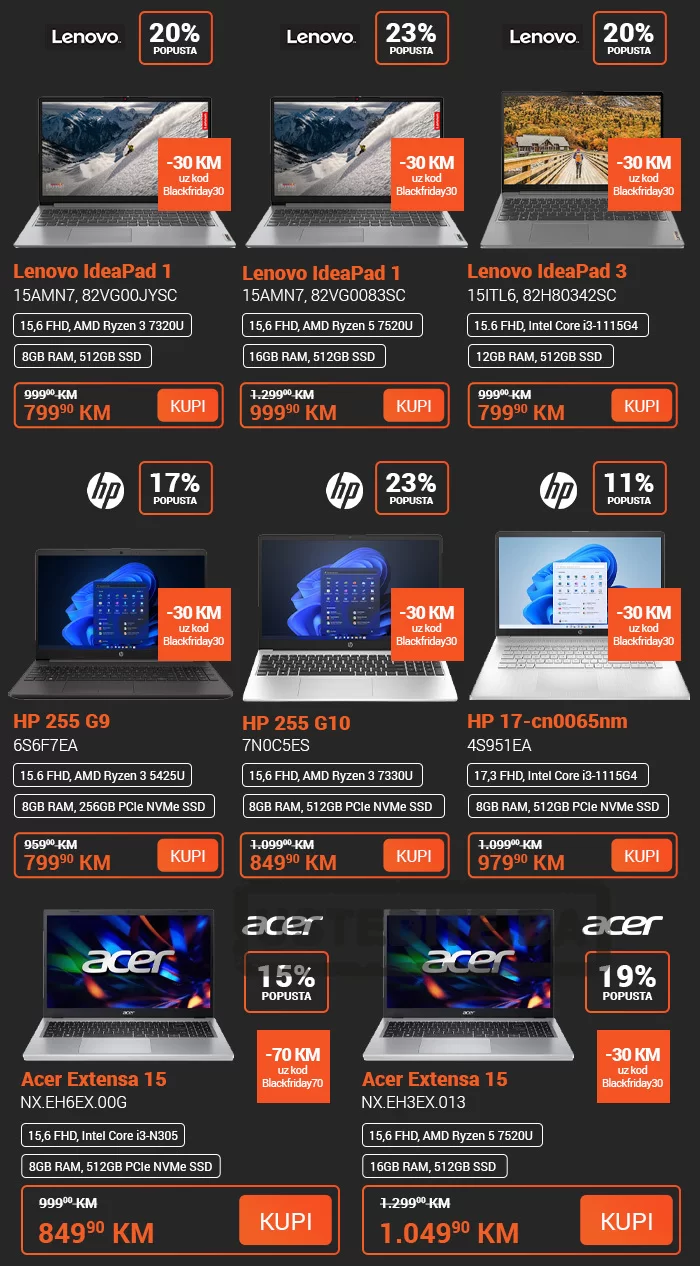 Ekupi BLACK FRIDAY / Ekupi CRNI PETAK