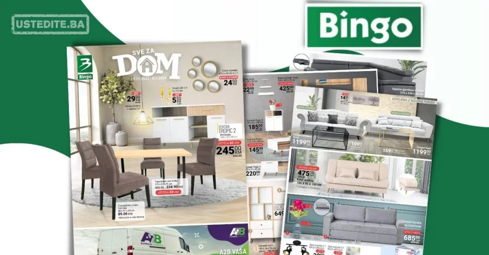 Bingo NAMJEŠTAJ "Sve za dom" - 22.11.2023-8.1.2024.