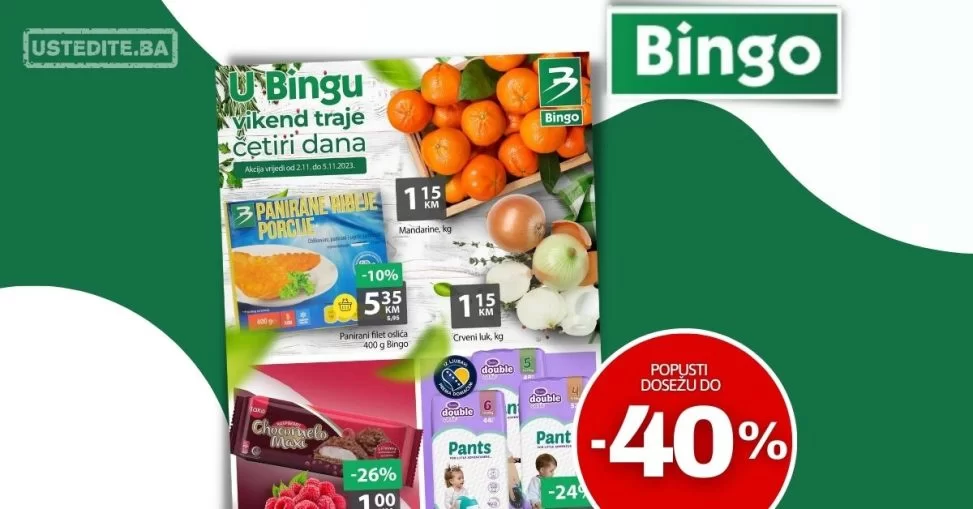 Bingo vikend akcija 2-5.11.2023.