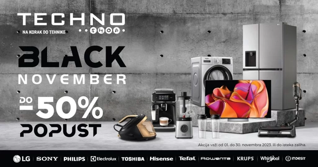 Techno Shop BLACK FRIDAY - sniženje do 30.11.2023.