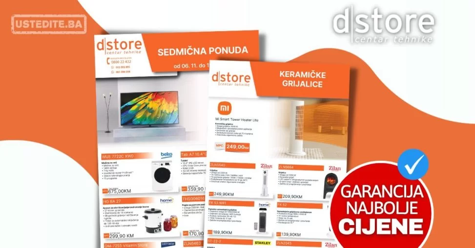 Dstore sedmična ponuda 6-11.11.2023.
