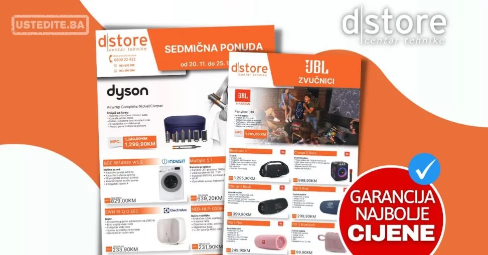 Dstore SEDMIČNA AKCIJA 20-25.11.2023.