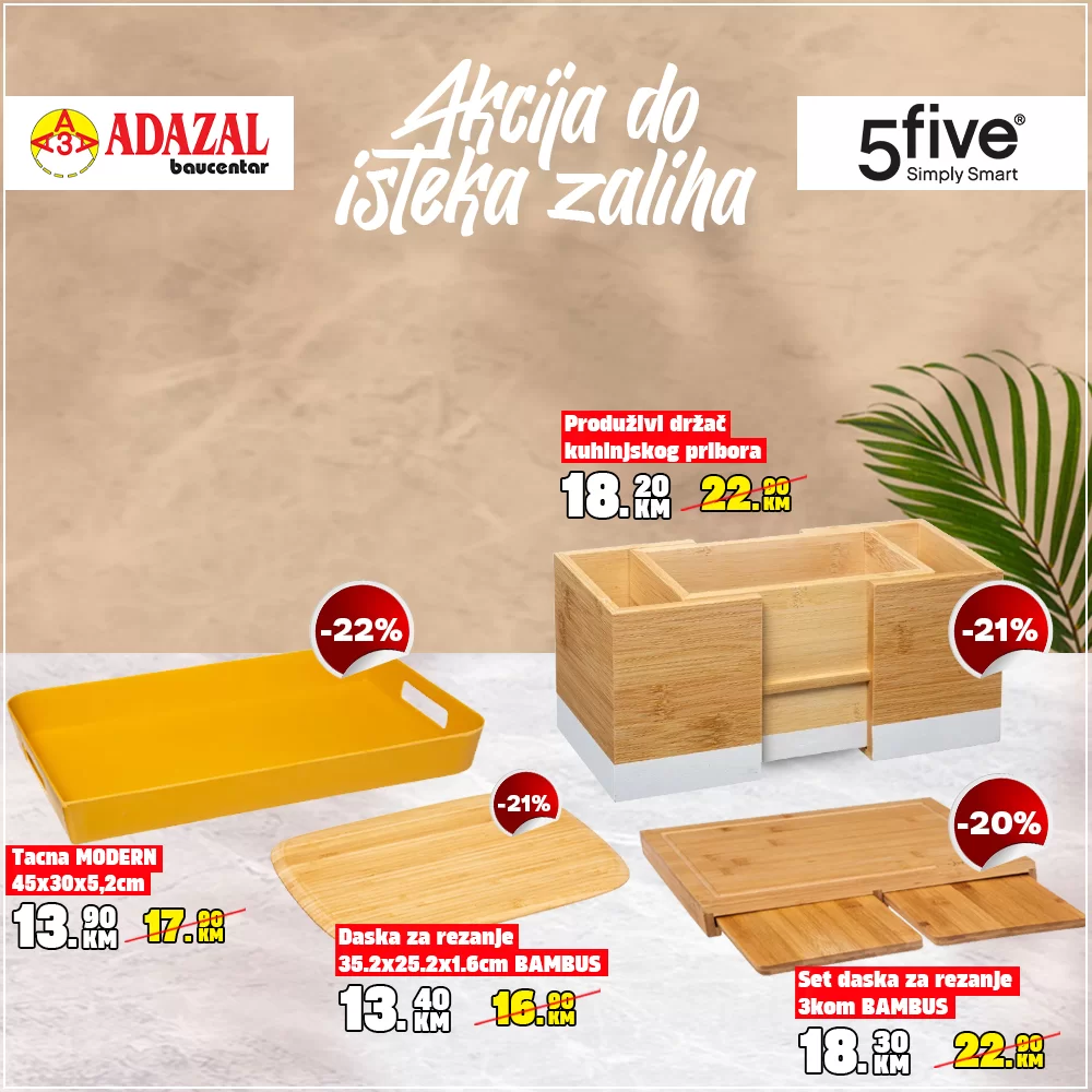 Adazal akcija do isteka zaliha 5five 