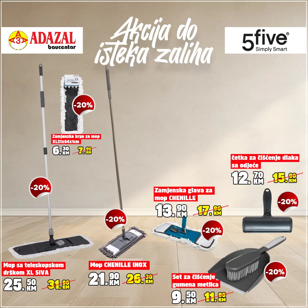Adazal akcija do isteka zaliha 5five 