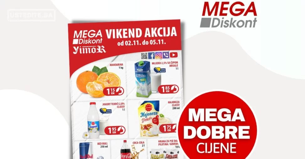Mega Diskont vikend akcija 2-5.11.2023.