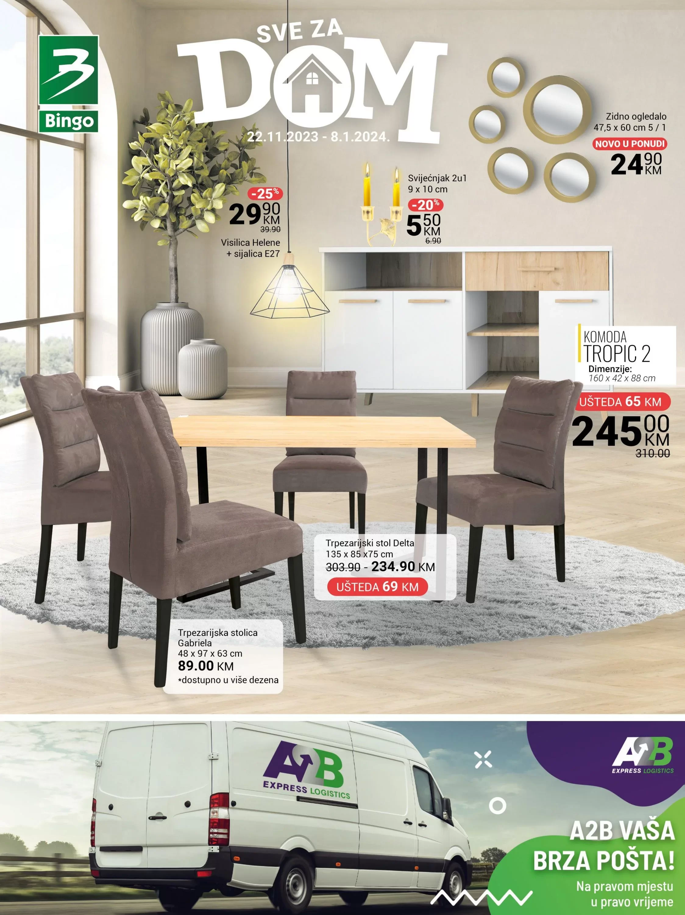 Bingo NAMJEŠTAJ "Sve za dom" - 22.11.2023-8.1.2024.