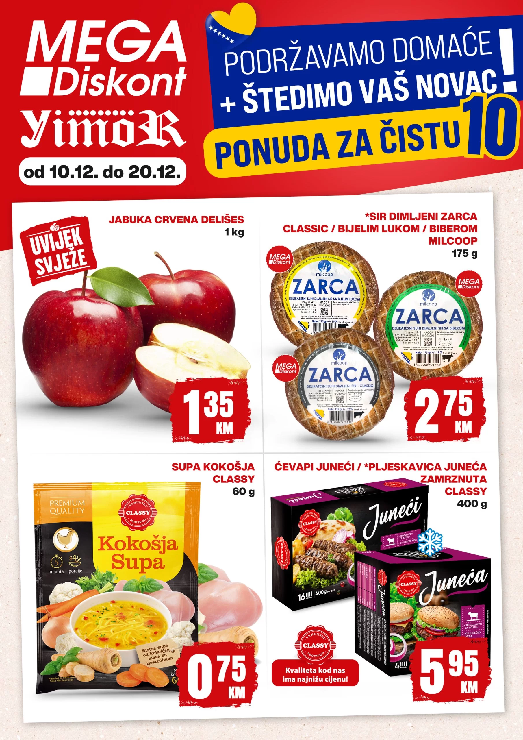 Mega Diskont katalog PONUDA ZA ČISTU DESETKU 10-20.12.2023. 