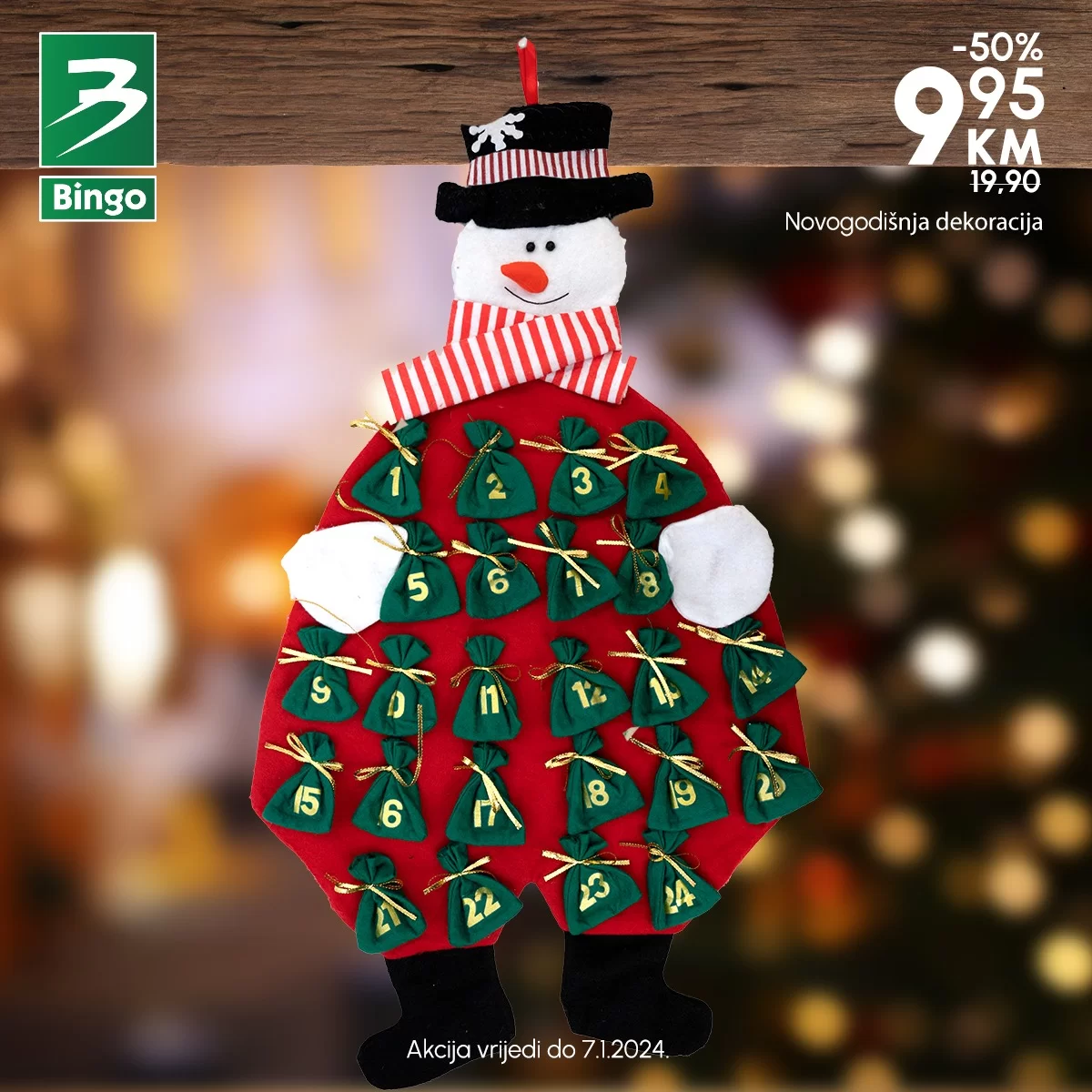 Bingo PRAZNIČNA ČAROLIJA - akcija do 7.1.2023.